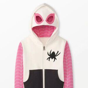 Hanna Andersson Ghost Spider Terry Zip Hoodie Size 130 US 8